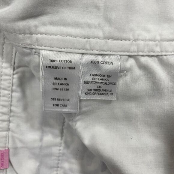 Lilly‎ Pulitzer 0 The Callahan Short 100% Cotton Blue White Zipper Pocket - Picture 4 of 5